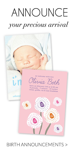 Announce your precious arrival!